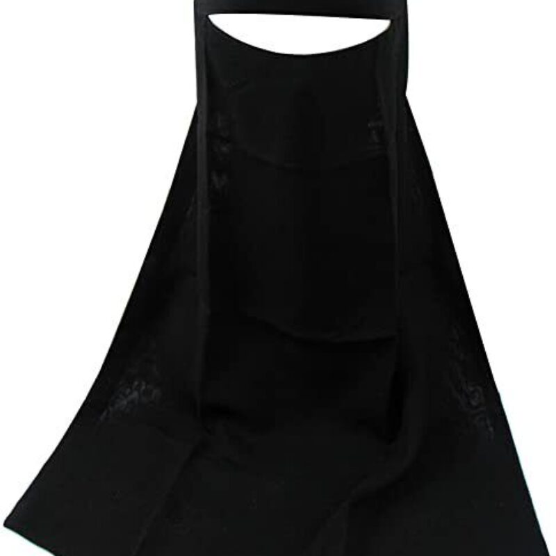 Womens Niqab Female Hijab Muslim Veil Islamic Burqa Nikab 3 Layer  | eBay